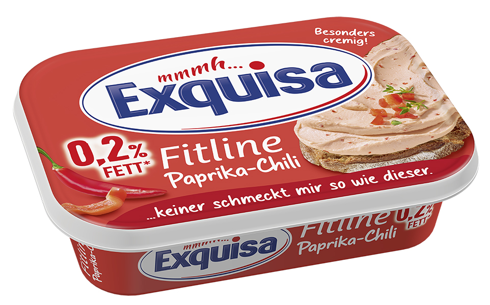 Exquisa Frischkäse Fitline Paprika Chili 0,2% 175g